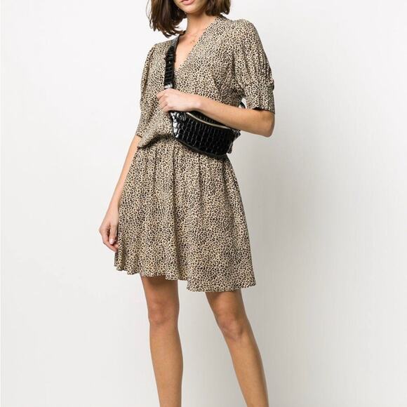 Zadig & Voltaire Russel Leopard Print Mini Dress Size: XS - Picture 1 of 9